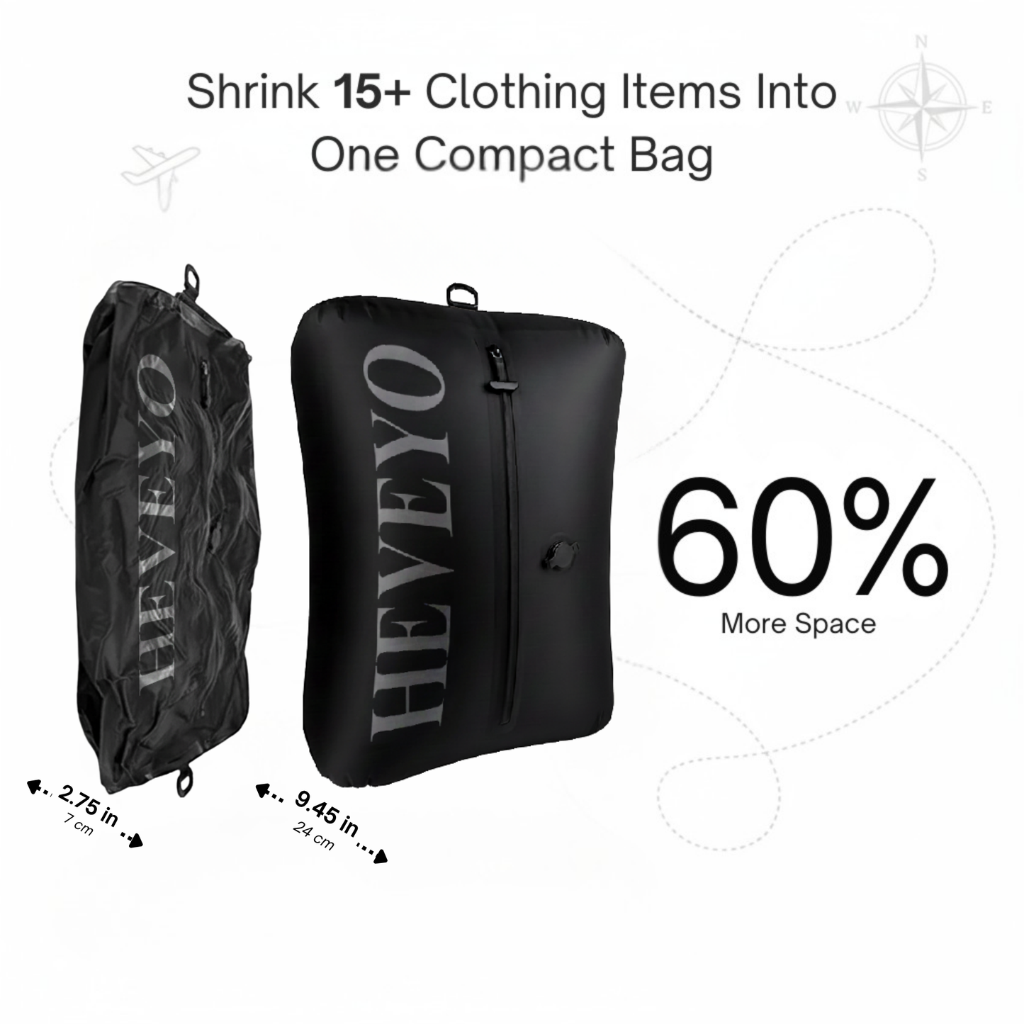 Heveyo™ Compression Bag - Pack More, Pay Less